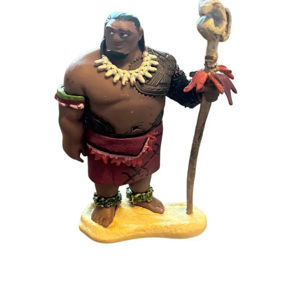 Disney Moana Maui Figure With Staff Toy Collectible‎